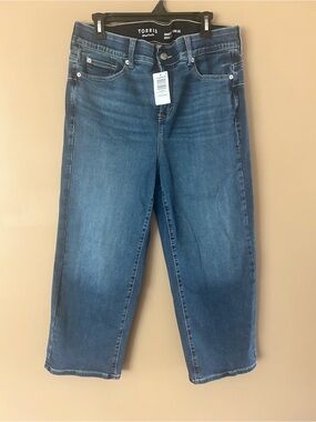 torrid Blue Wide Leg Cropped Jeans